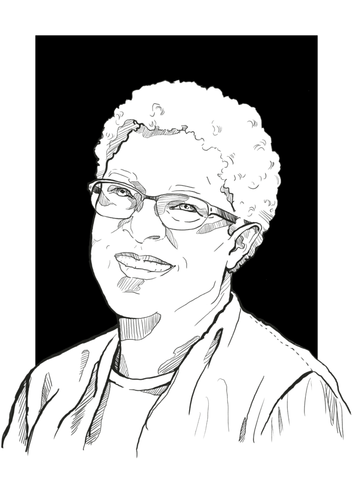 Portrait sketch of Patricia Collins